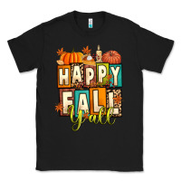 Black happy fall y'all Classic Tee - Artiststas
