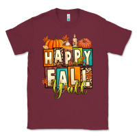 Burgundy happy fall y'all Classic Tee - Artiststas