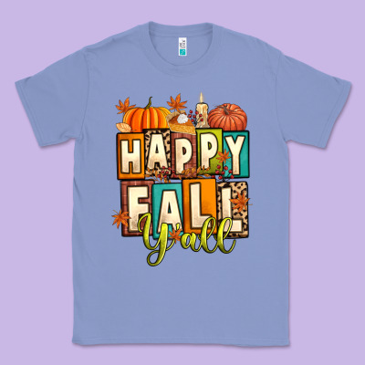 Happy Fall Y'all Classic Tee Designed By Artiststas