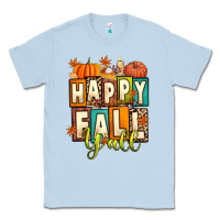 Dusty Blue happy fall y'all Classic Tee - Artiststas