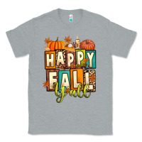Heather Grey happy fall y'all Classic Tee - Artiststas
