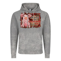 Cloud Rock all i want for christmas is a pig sitting pig Vintage Hoodie - RanaPortraitStore