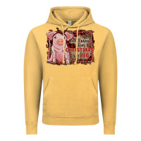 Vintage Mustard all i want for christmas is a pig sitting pig Vintage Hoodie - RanaPortraitStore