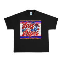 Black stars and stripes tumbler Urban Heavy Tee - HRA Design Shop