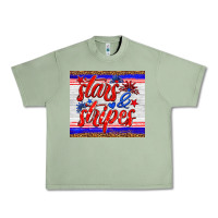 Oil Green stars and stripes tumbler Urban Heavy Tee - HRA Design Shop