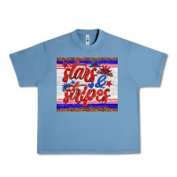 Pebble Blue stars and stripes tumbler Urban Heavy Tee - HRA Design Shop