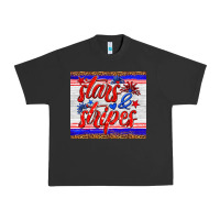 Pigment Black stars and stripes tumbler Urban Heavy Tee - HRA Design Shop