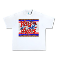 White stars and stripes tumbler Urban Heavy Tee - HRA Design Shop