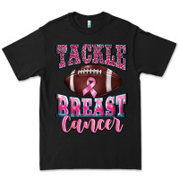 Black tackle breast cancer Premium Tee - BarkalooDesign