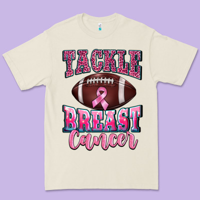 Tackle Breast Cancer Premium Tee Designed By Barkaloodesign