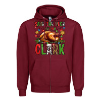 Burgundy save the neck for me clark christmas vacation Zipper Hoodie - Jasminsmagicworld