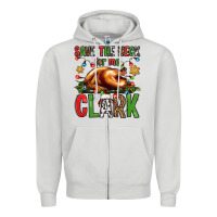 Dove Grey save the neck for me clark christmas vacation Zipper Hoodie - Jasminsmagicworld