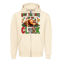 Sandshell save the neck for me clark christmas vacation Zipper Hoodie - Jasminsmagicworld