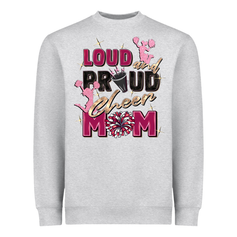 Loud And Proud Cheer Mom Heavyweight Sweatshirt by Zillion Design Studio | Teevron