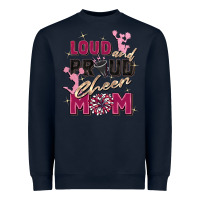 Navy loud and proud cheer mom Heavyweight Sweatshirt - Zillion Design Studio