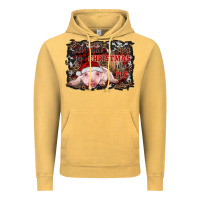 Vintage Mustard all i want for christmas is a pig baby Vintage Hoodie - RanaPortraitStore