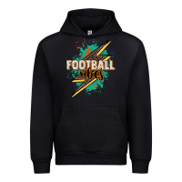 Black Football vibes Urban Hoodie - NancyCooperArtShop