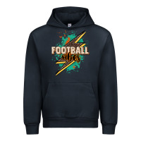 Navy Football vibes Urban Hoodie - NancyCooperArtShop