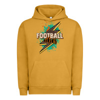 Pigment Peanut Butter Football vibes Urban Hoodie - NancyCooperArtShop