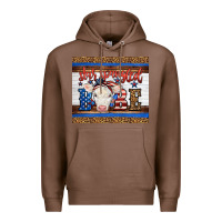 Chestnut 4th of July Western Star Spangled Baby Cow Premium Hoodie - LillyAllenDesigns