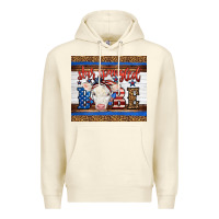Sandshell 4th of July Western Star Spangled Baby Cow Premium Hoodie - LillyAllenDesigns