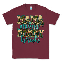 Burgundy mama mom mommy bruh with arrow Classic Tee - AdoDesignShop