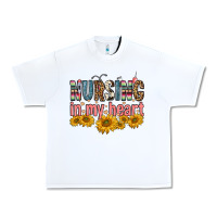 White nursing in my heart Urban Heavy Tee - FaDigitalArtStudio