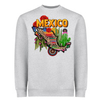 Heather Grey mexico map Heavyweight Sweatshirt - CTS Tumbler Store