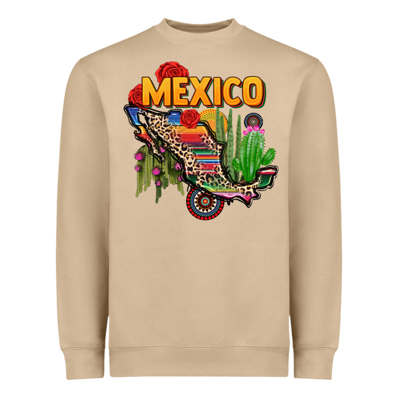 Mexico Map Heavyweight Sweatshirt by CTS Tumbler Store | Teevron