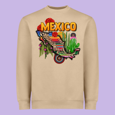 Mexico Map Heavyweight Sweatshirt Designed By Cts Tumbler Store