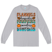 Moon Dust Flannels Hayrides Pumpkins Sweaters Bonfires Long Sleeve Tee - Artiststas