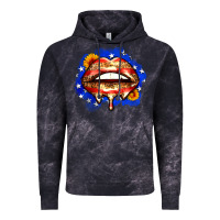 Cloud Black leopard american flag lips Vintage Hoodie - Zillion Design Studio