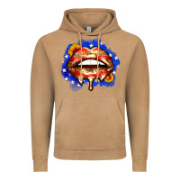 Vintage Camel leopard american flag lips Vintage Hoodie - Zillion Design Studio