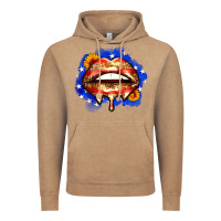 Vintage Coffee leopard american flag lips Vintage Hoodie - Zillion Design Studio