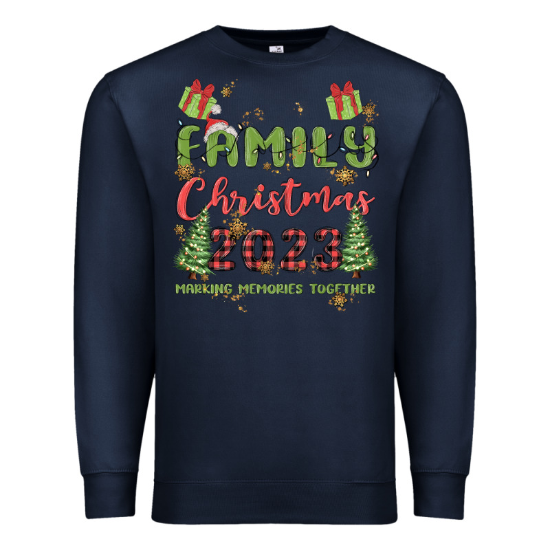 Custom Family Christmas 2023 Marking Memories Toge Premium Sweatshirt by MaliasSmallBusiness | Teevron