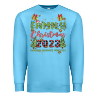 Ocean Blue custom family christmas 2023 marking memories toge Premium Sweatshirt - MaliasSmallBusiness