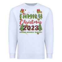 White custom family christmas 2023 marking memories toge Premium Sweatshirt - MaliasSmallBusiness