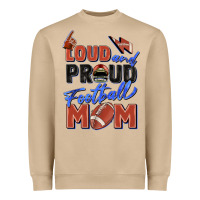 Mushroom loud and proud football mom Heavyweight Sweatshirt - Zillion Design Studio