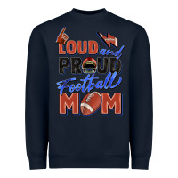 Navy loud and proud football mom Heavyweight Sweatshirt - Zillion Design Studio