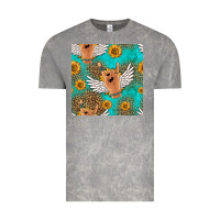 Cloud Rock rock n roll hands seamless pattern Vintage Tee - HRA Design Shop