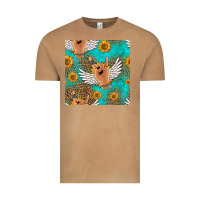 Vintage Camel rock n roll hands seamless pattern Vintage Tee - HRA Design Shop