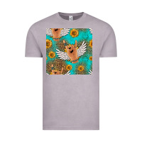 Vintage Zinc rock n roll hands seamless pattern Vintage Tee - HRA Design Shop