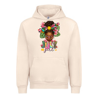 Sandshell July Girl Afro Woman Summer Urban Hoodie - texasbilliewilder