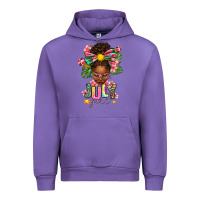 Tulip July Girl Afro Woman Summer Urban Hoodie - texasbilliewilder