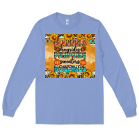 Colony Blue Flannes Hayrides Sweaters Bonfires Long Sleeve Tee - Artiststas