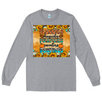 Heather Grey Flannes Hayrides Sweaters Bonfires Long Sleeve Tee - Artiststas