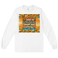 White Flannes Hayrides Sweaters Bonfires Long Sleeve Tee - Artiststas