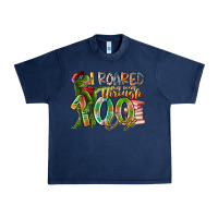 Navy i roared my way through 100 days Urban Heavy Tee - RacoonDesign