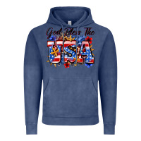 Vintage Denim god bless the usa Vintage Hoodie - Zillion Design Studio