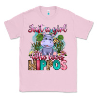 Bubblegum Pink just a girl who loves hippos Classic Tee - Artiststas